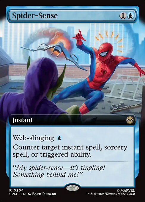 MTG Spider-Sense SPM 254 Extended Art Foil
