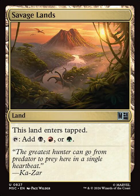 MTG Savage Lands MSC 827 Regular Nonfoil