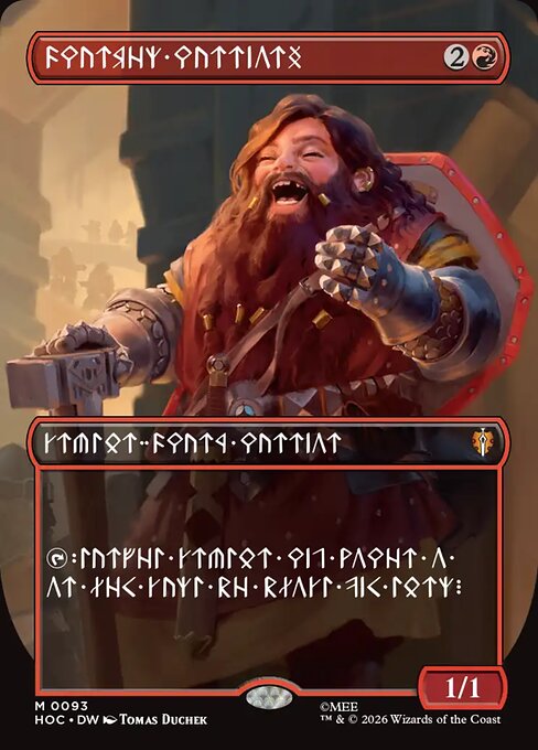 MTG Dwarven Warriors HOC 093 Dwarvish Foil