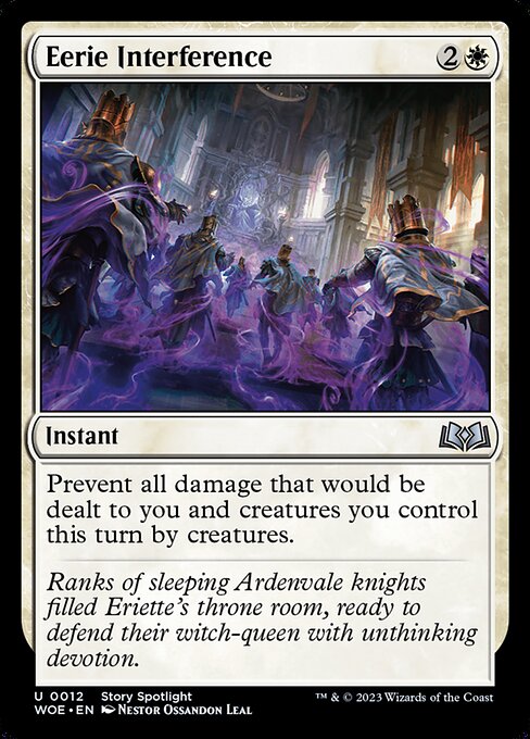 MTG Eerie Interference WOE 012 Regular Foil