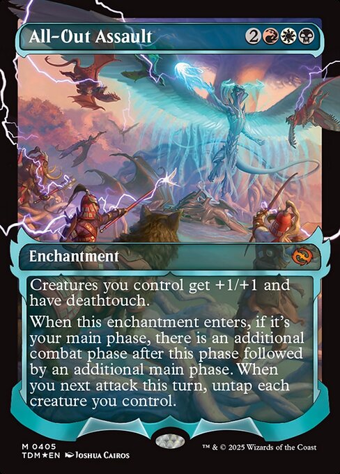 MTG All-Out Assault TDM 405 Showcase Ghostfire Foil