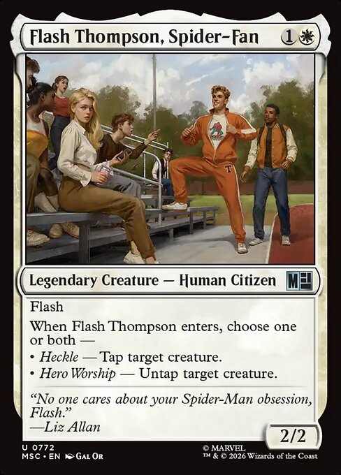 MTG Flash Thompson, Spider-Fan MSC 772 Regular Nonfoil