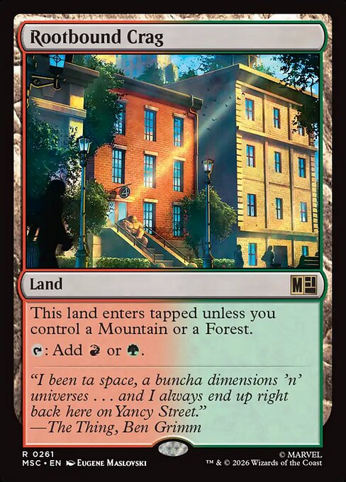MTG Rootbound Crag MSC 261 Regular Surge Foil