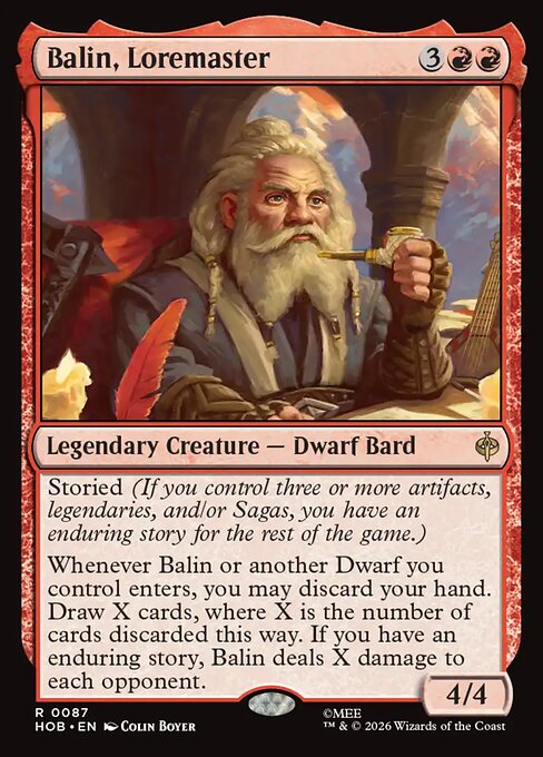 MTG Balin, Loremaster HOB 087 Regular Foil