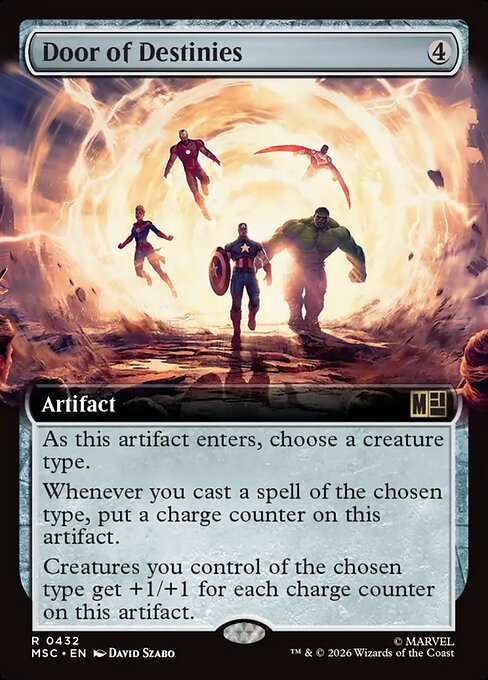 MTG Door of Destinies MSC 432 Extended Art Nonfoil