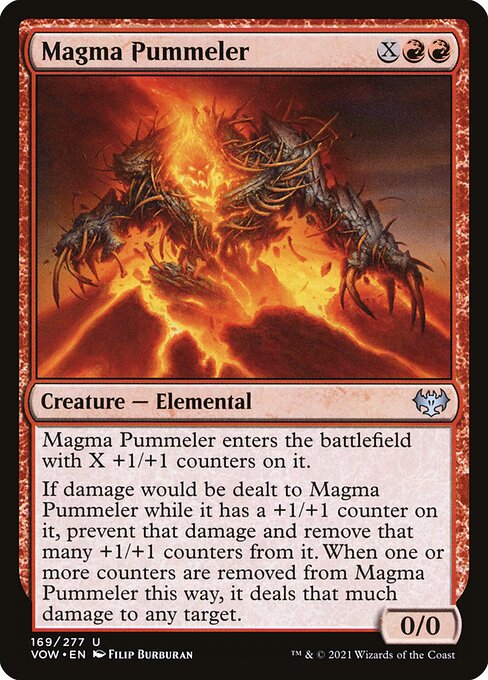 MTG Magma Pummeler VOW 169 Standard Nonfoil front
