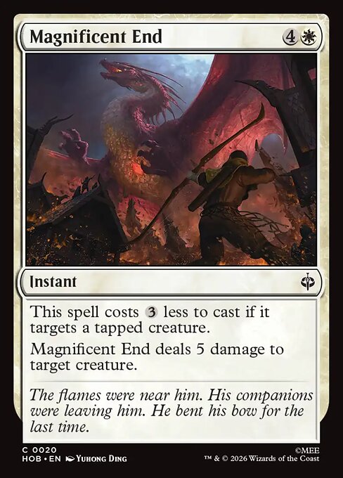 MTG Magnificent End HOB 020 Regular Foil