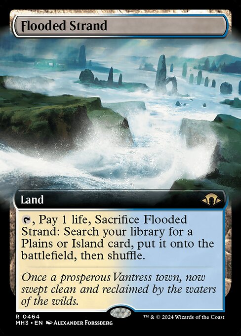 MTG Flooded Strand MH3 464 Extended Art Nonfoil
