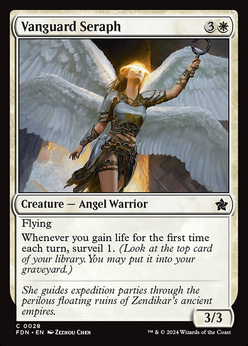 MTG Vanguard Seraph FDN 028 Regular Foil
