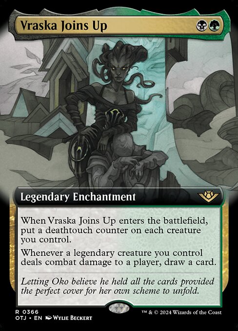 MTG Vraska Joins Up OTJ 366 Extended Art Nonfoil