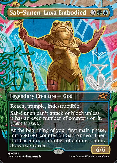 MTG Sab-Sunen, Luxa Embodied DFT 354 Borderless Graffiti Giant Foil