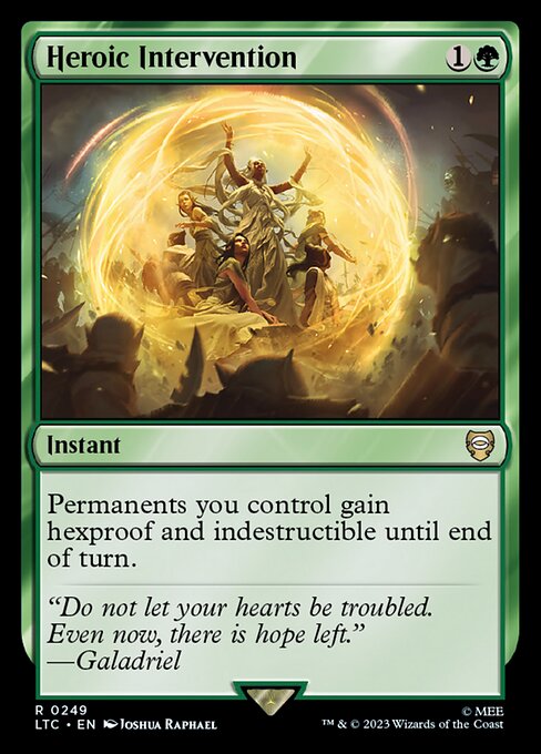 MTG Heroic Intervention LTC 249 Alternate Art Nonfoil