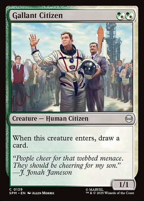 MTG Gallant Citizen SPM 129 Regular Foil
