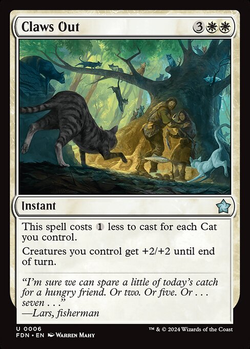MTG Claws Out FDN 006 Regular Nonfoil