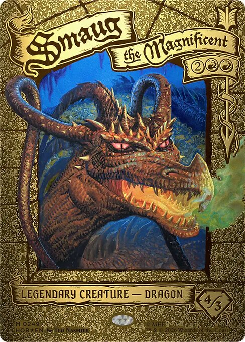 MTG Smaug the Magnificent HOB 249 Headliner Foil