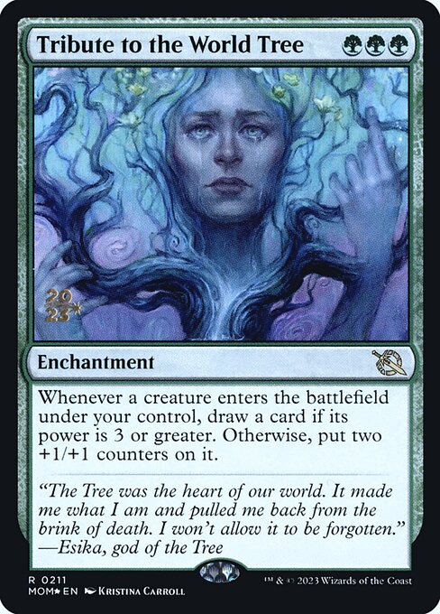 MTG Tribute to the World Tree PMOM 211s Prerelease Foil