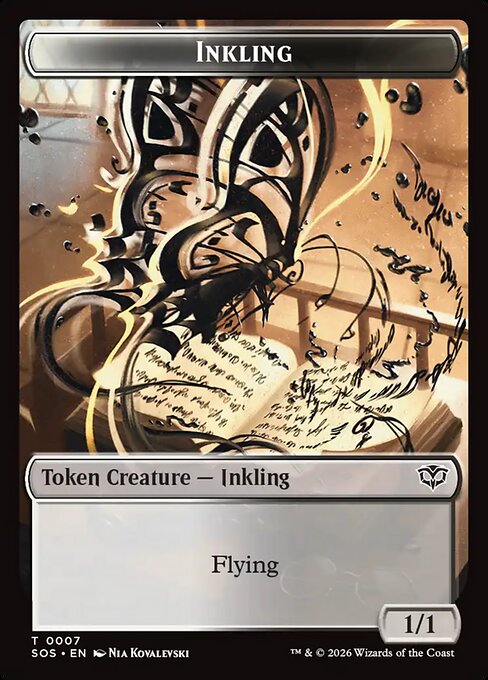 MTG Inkling Token SOS 007 Token Nonfoil