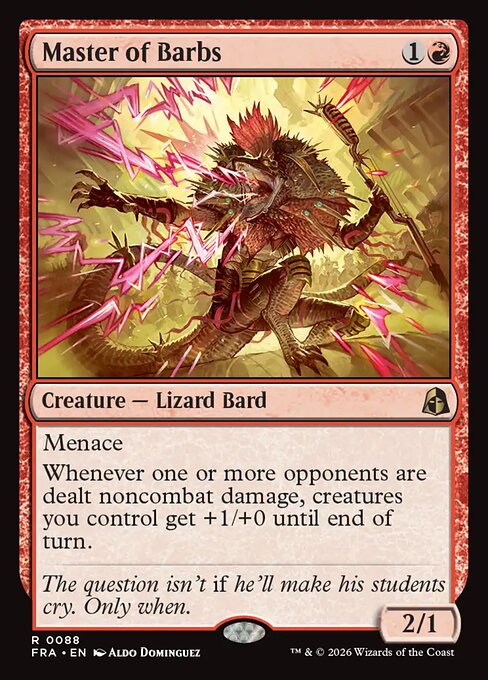 MTG Master of Barbs FRA 088 Standard Foil front