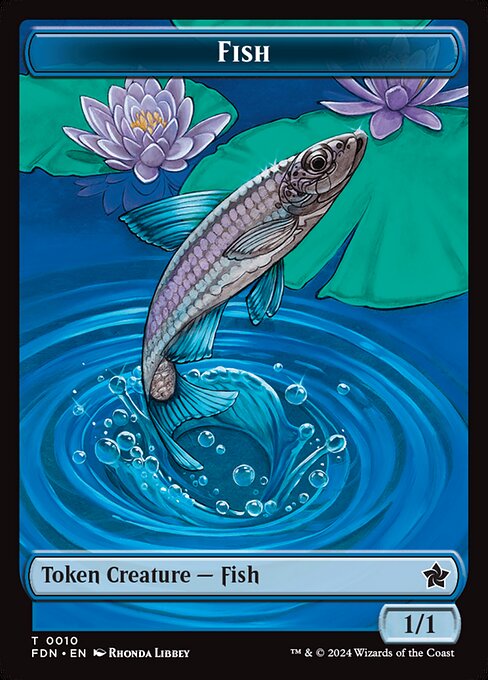 MTG Fish Token FDN 010 Token Nonfoil