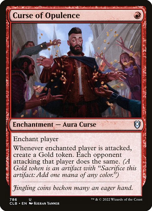 MTG Curse of Opulence CLB 786 Commander Deck Nonfoil