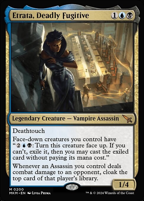 MTG Etrata, Deadly Fugitive MKM 200 Regular Nonfoil