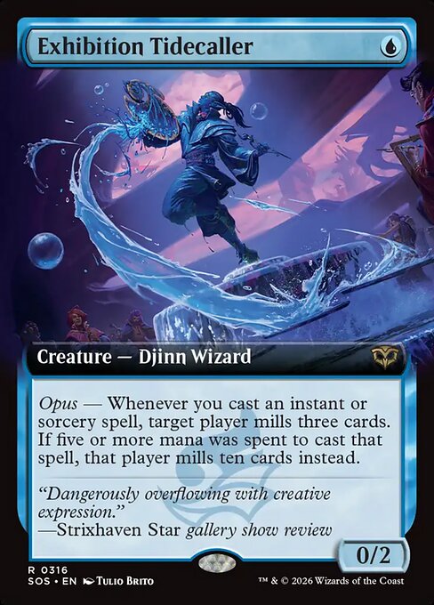 MTG Exhibition Tidecaller SOS 316 Extended Art Nonfoil