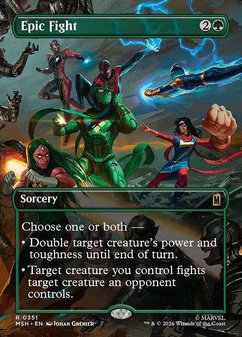 MTG Epic Fight MSH 351 Borderless Scene Foil