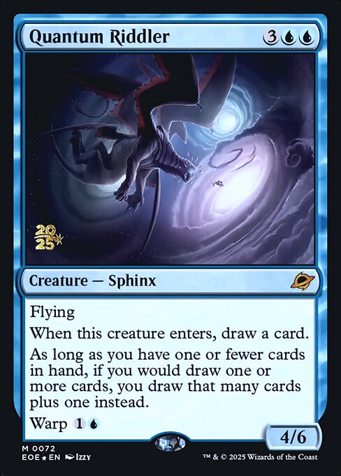 MTG Quantum Riddler PEOE 072s Prerelease Foil