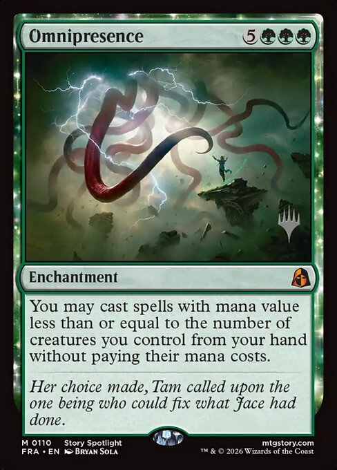 MTG Omnipresence PFRA 110P Promo Pack Foil front