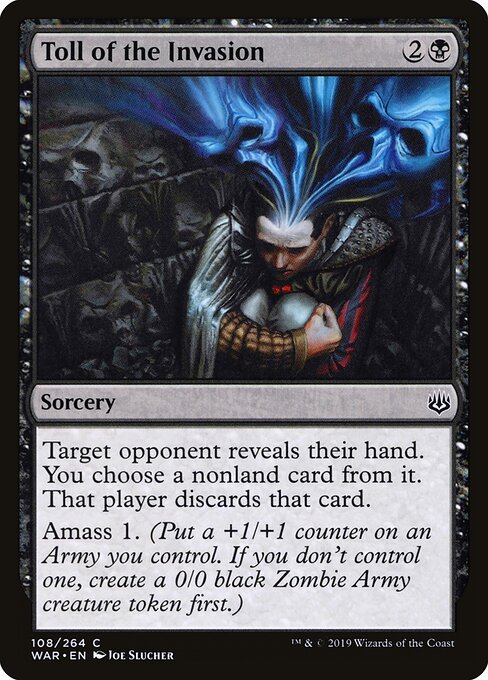 MTG Toll of the Invasion WAR 108 Standard Nonfoil front