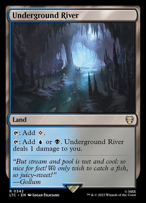 MTG Underground River LTC 342 Alternate Art Nonfoil