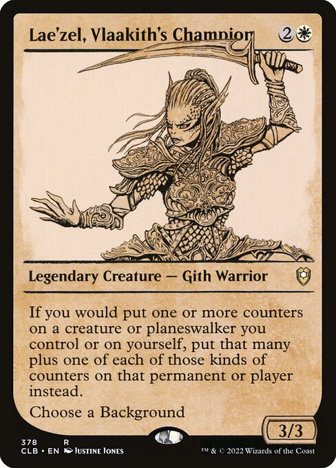 MTG Lae'zel, Vlaakith's Champion CLB 378 Showcase Rulebook Nonfoil