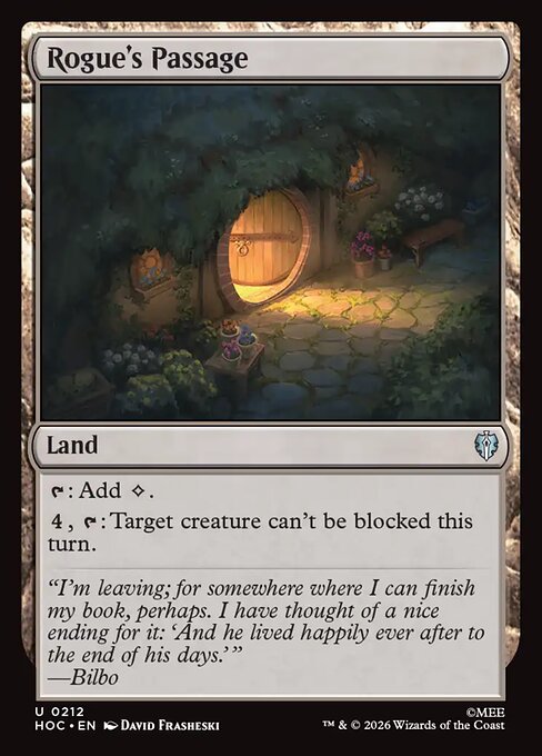 MTG Rogue's Passage HOC 212 Regular Nonfoil