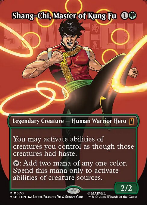 MTG Shang-Chi, Master of Kung Fu MSH 370 Borderless Logo Nonfoil