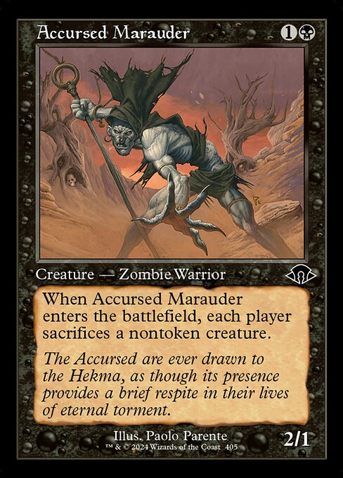 MTG Accursed Marauder MH3 405 Retro Frame Nonfoil
