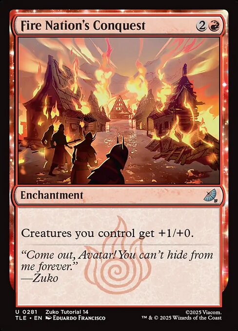 MTG Fire Nation's Conquest [TLE 281] Nonfoil