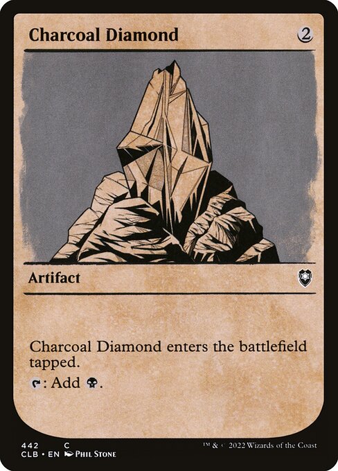 MTG Charcoal Diamond CLB 442 Showcase Rulebook Nonfoil