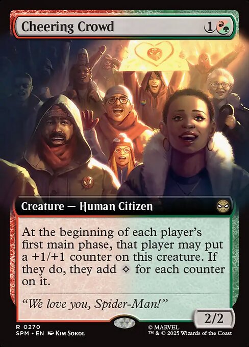 MTG Cheering Crowd SPM 270 Extended Art Foil