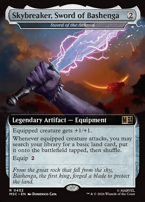 MTG Sword of the Animist MSC 452 Extended Art Nonfoil