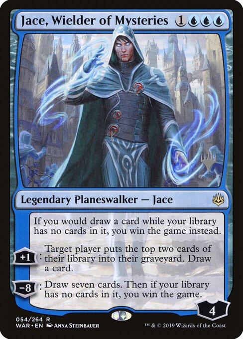 MTG Jace, Wielder of Mysteries PWAR 054P Promo Pack Foil front
