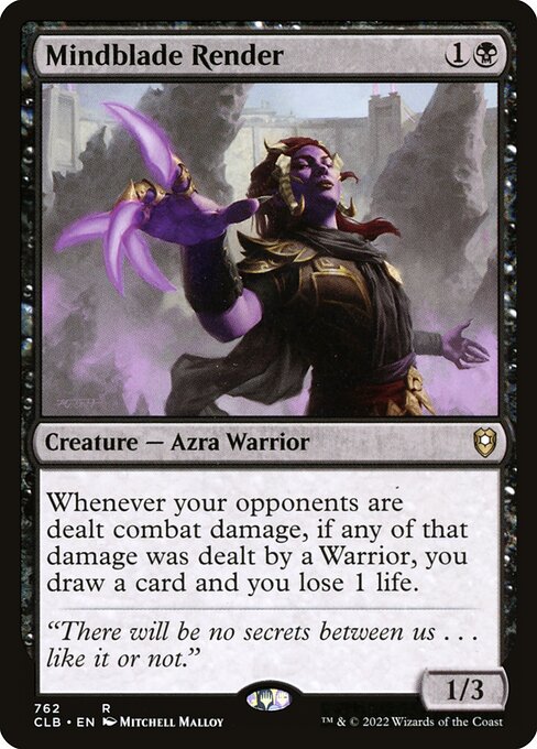 MTG Mindblade Render CLB 762 Commander Deck Nonfoil