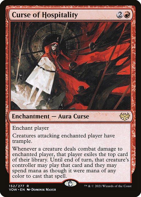 MTG Curse of Hospitality VOW 152 Standard Foil front