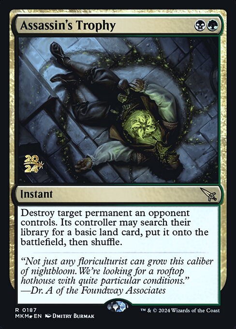 MTG Assassin's Trophy PMKM 187s Prerelease Foil