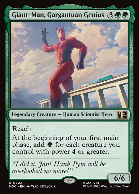 MTG Giant-Man, Gargantuan Genius MSC 722 Regular Nonfoil