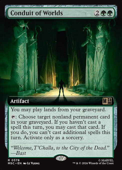 MTG Conduit of Worlds MSC 378 Extended Art Nonfoil