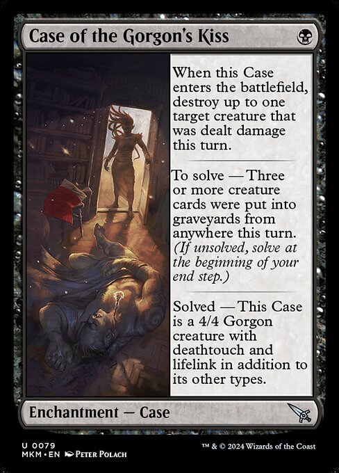 MTG Case of the Gorgon's Kiss MKM 079 Regular Foil