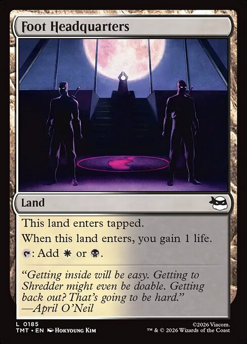 MTG Foot Headquarters TMT 185 Regular Nonfoil