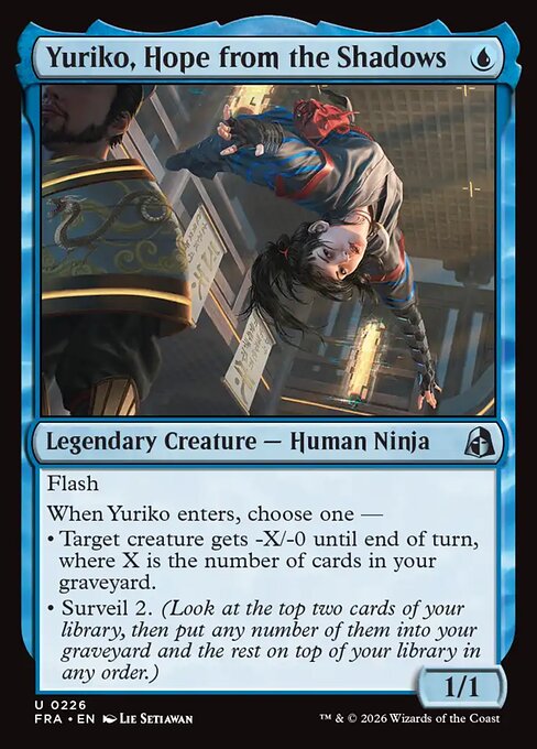 MTG Yuriko, Hope from the Shadows FRA 226 Standard Nonfoil front
