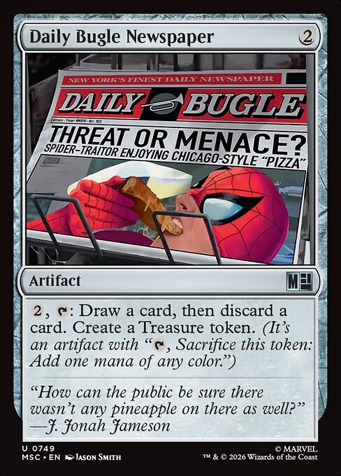 MTG Daily Bugle Newspaper MSC 749 Regular Foil
