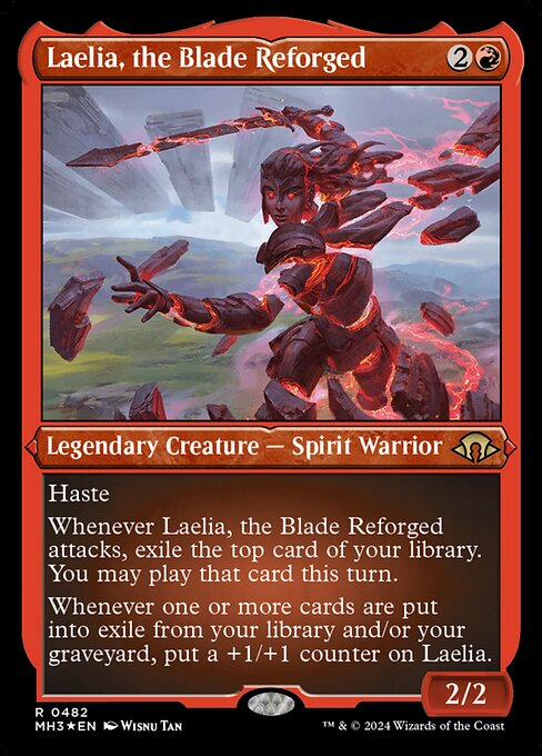 MTG Laelia, the Blade Reforged MH3 482 Foil Etched Etched